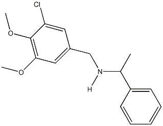 N-(3-chloro-4,5-dimethoxybenzyl)-N-(1-phenylethyl)amine 구조식 이미지