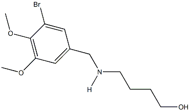 4-[(3-bromo-4,5-dimethoxybenzyl)amino]-1-butanol Structure