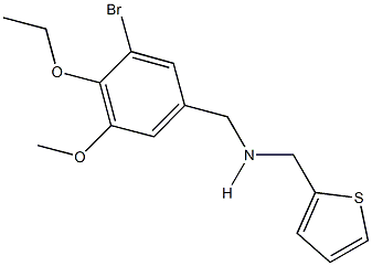 N-(3-bromo-4-ethoxy-5-methoxybenzyl)-N-(2-thienylmethyl)amine Structure