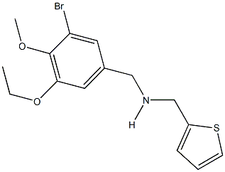 N-(3-bromo-5-ethoxy-4-methoxybenzyl)-N-(2-thienylmethyl)amine 구조식 이미지