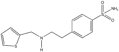 4-{2-[(2-thienylmethyl)amino]ethyl}benzenesulfonamide 구조식 이미지