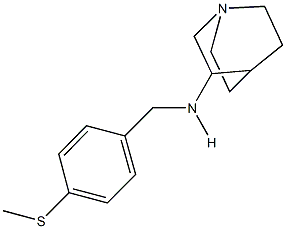 N-(1-azabicyclo[2.2.2]oct-3-yl)-N-[4-(methylsulfanyl)benzyl]amine 구조식 이미지