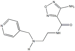 4-amino-N-{2-[(4-pyridinylmethyl)amino]ethyl}-1,2,5-oxadiazole-3-carboxamide 구조식 이미지