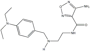 4-amino-N-(2-{[4-(diethylamino)benzyl]amino}ethyl)-1,2,5-oxadiazole-3-carboxamide Structure