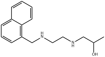 1-({2-[(1-naphthylmethyl)amino]ethyl}amino)-2-propanol 구조식 이미지