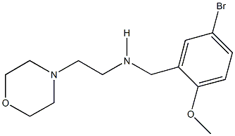 N-(5-bromo-2-methoxybenzyl)-N-[2-(4-morpholinyl)ethyl]amine 구조식 이미지