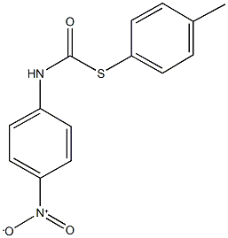S-(4-methylphenyl) 4-nitrophenylthiocarbamate Structure