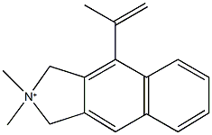 4-isopropenyl-2,2-dimethyl-2,3-dihydro-1H-benzo[f]isoindolium 구조식 이미지