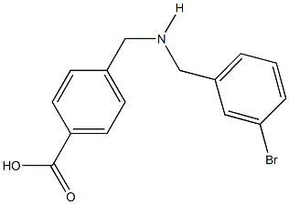 4-{[(3-bromobenzyl)amino]methyl}benzoic acid Structure