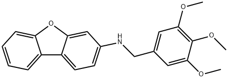 N-dibenzo[b,d]furan-3-yl-N-(3,4,5-trimethoxybenzyl)amine Structure