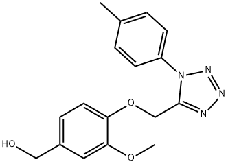 (3-methoxy-4-{[1-(4-methylphenyl)-1H-tetraazol-5-yl]methoxy}phenyl)methanol 구조식 이미지