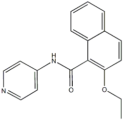 2-ethoxy-N-(4-pyridinyl)-1-naphthamide Structure