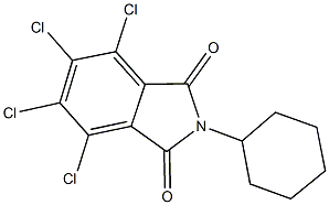 4,5,6,7-tetrachloro-2-cyclohexyl-1H-isoindole-1,3(2H)-dione Structure