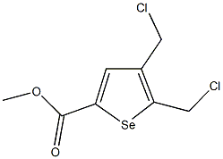 methyl 4,5-bis(chloromethyl)selenophene-2-carboxylate Structure