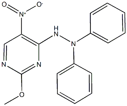 4-(2,2-diphenylhydrazino)-5-nitro-2-methoxypyrimidine Structure