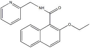 2-ethoxy-N-(2-pyridinylmethyl)-1-naphthamide Structure