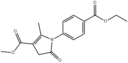 methyl 1-[4-(ethoxycarbonyl)phenyl]-2-methyl-5-oxo-4,5-dihydro-1H-pyrrole-3-carboxylate Structure