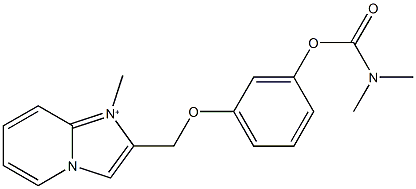 3-[(1-methylimidazo[1,2-a]pyridin-1-ium-2-yl)methoxy]phenyl dimethylcarbamate Structure