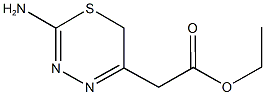 ethyl (2-amino-6H-1,3,4-thiadiazin-5-yl)acetate 구조식 이미지