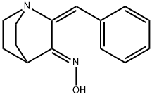 2-benzylidenequinuclidin-3-one oxime Structure