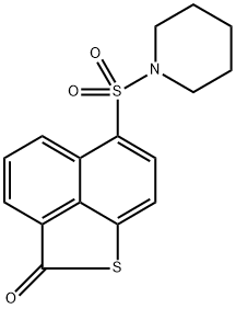 6-(1-piperidinylsulfonyl)-2H-naphtho[1,8-bc]thiophen-2-one 구조식 이미지