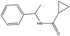 N-(1-phenylethyl)cyclopropanecarboxamide Structure