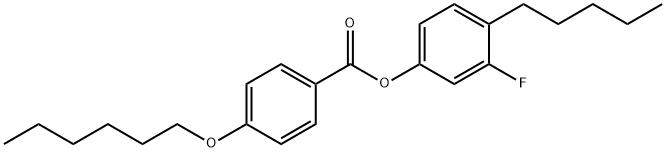 3-fluoro-4-pentylphenyl 4-(hexyloxy)benzoate Structure