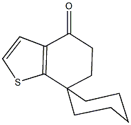 6,7-dihydrospiro[1-benzothiophene-7,1'-cyclohexane]-4(5H)-one Structure