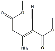 dimethyl 3-amino-2-cyano-2-pentenedioate 구조식 이미지