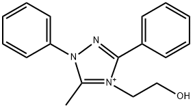 4-(2-hydroxyethyl)-5-methyl-1,3-diphenyl-1H-1,2,4-triazol-4-ium Structure