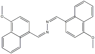 4-methoxy-1-naphthaldehyde [(4-methoxy-1-naphthyl)methylene]hydrazone 구조식 이미지