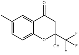2-hydroxy-6-methyl-2-(trifluoromethyl)-2,3-dihydro-4H-chromen-4-one Structure
