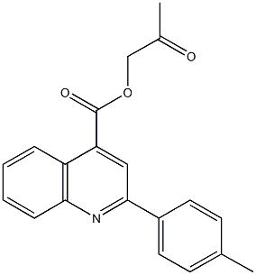 2-oxopropyl 2-(4-methylphenyl)-4-quinolinecarboxylate 구조식 이미지