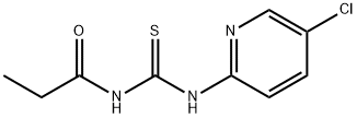 N-(5-chloro-2-pyridinyl)-N'-propionylthiourea 구조식 이미지