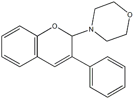4-(3-phenyl-2H-chromen-2-yl)morpholine 구조식 이미지