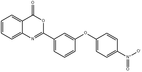 2-(3-{4-nitrophenoxy}phenyl)-4H-3,1-benzoxazin-4-one Structure