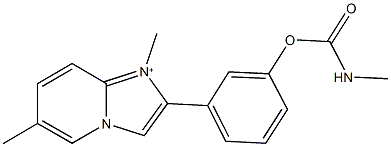 3-(1,6-dimethylimidazo[1,2-a]pyridin-1-ium-2-yl)phenyl methylcarbamate Structure