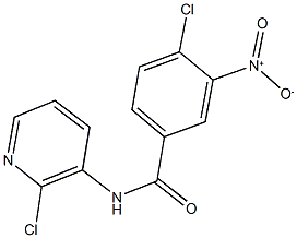 4-chloro-N-(2-chloro-3-pyridinyl)-3-nitrobenzamide 구조식 이미지