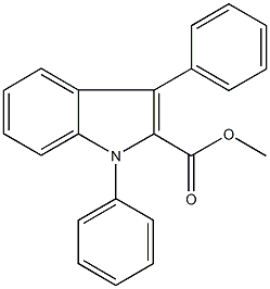 methyl 1,3-diphenyl-1H-indole-2-carboxylate 구조식 이미지