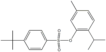 2-isopropyl-5-methylphenyl 4-tert-butylbenzenesulfonate Structure