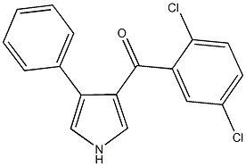 (2,5-dichlorophenyl)(4-phenyl-1H-pyrrol-3-yl)methanone Structure