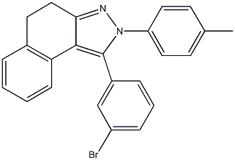 1-(3-bromophenyl)-2-(4-methylphenyl)-4,5-dihydro-2H-benzo[e]indazole Structure