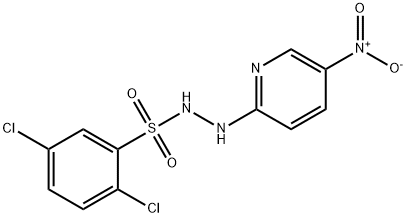 2,5-dichloro-N'-{5-nitro-2-pyridinyl}benzenesulfonohydrazide Structure