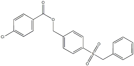 4-(benzylsulfonyl)benzyl 4-chlorobenzoate 구조식 이미지