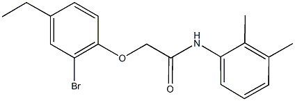 2-(2-bromo-4-ethylphenoxy)-N-(2,3-dimethylphenyl)acetamide 구조식 이미지