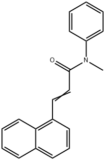 N-methyl-3-(1-naphthyl)-N-phenylacrylamide 구조식 이미지