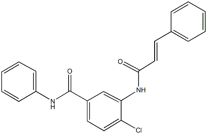 4-chloro-3-(cinnamoylamino)-N-phenylbenzamide Structure