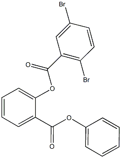 2-(phenoxycarbonyl)phenyl 2,5-dibromobenzoate Structure
