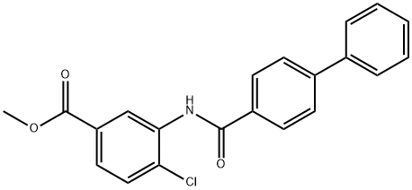 methyl 3-[([1,1'-biphenyl]-4-ylcarbonyl)amino]-4-chlorobenzoate Structure