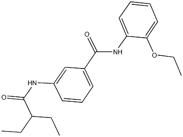 N-(2-ethoxyphenyl)-3-[(2-ethylbutanoyl)amino]benzamide Structure
